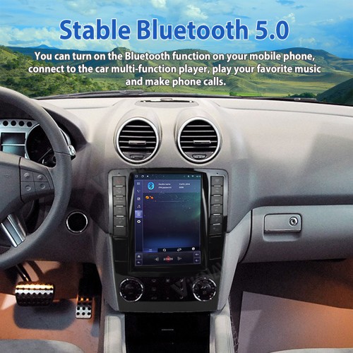 Viknav 12.3 Inch Android Car Radio For  Mercedes Benz ML GL 2005-2011 Stereo Multimedia Player GPS Navigation( 128GB）