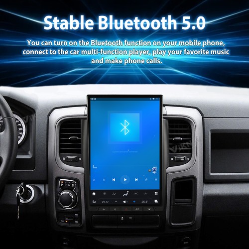 Viknav Upgrade Android 14.4 inch Car radio For Dodge RAM 2013-2018 Wireless Carplay GPS Navigation Multimedia Player Head Unit （128GB）