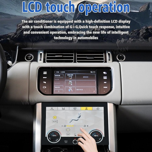Viknav For Land Range Rover Vogue L405 2013-2017 Electronic Air Conditioning Switch New AC Panel Touch Screen Climate Control