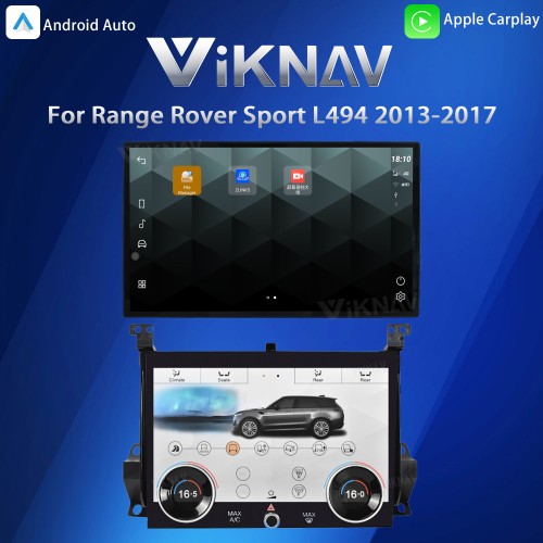 Viknav Car Radio AC Panel For Land Range Rover Sport L494 2013-2017 Wireless Carplay Auto Stereo GPS Navigation Air Conditioning Climate Palyer