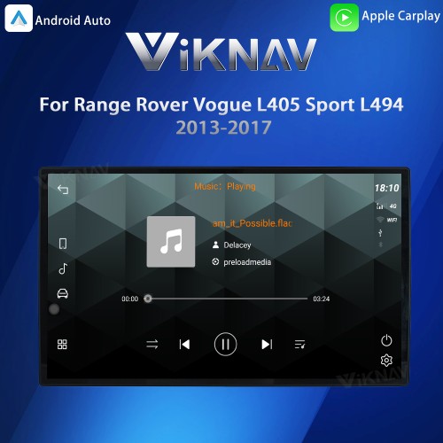 Viknav 13.3 Inch Touch Screen Car Radio And AC For Land Rover Range Rover Vogue L405 Sport L494 2013-2017 Multimedia Player GPS Navigation Head Unit