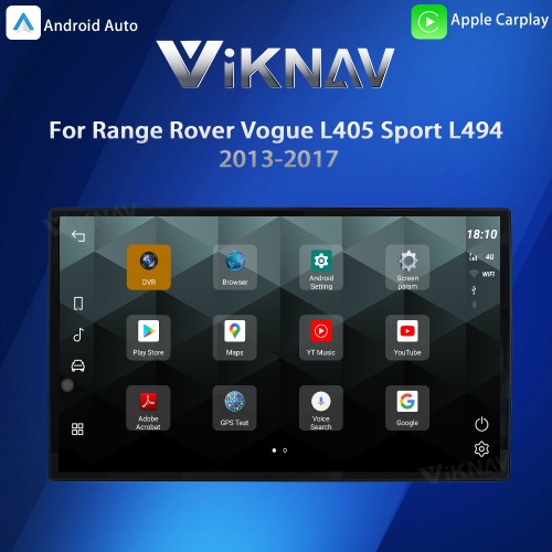 Viknav 13.3 Inch Touch Screen Car Radio And AC For Land Rover Range Rover Vogue L405 Sport L494 2013-2017 Multimedia Player GPS Navigation Head Unit