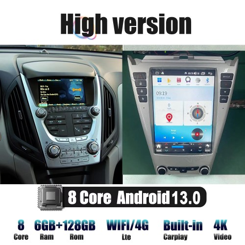 12.1 inch Android Car Radio For Chevrolet Equinox GMC TERRAIN CHEVY EQUINOX 2010-2016 Multimedia player Carplay Head Unit