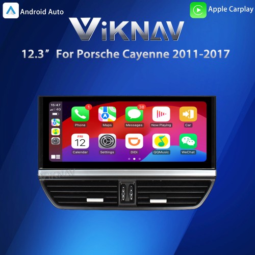 Viknav Car Radio Touch Screen For Porsche Cayenne 2011-2017 GPS Navigation Multimedia Player with Car Speedometer