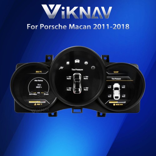 Viknav Digital Cluster Car Speedometer For Porsche Macan 2011-2018 Linux System Car Instrument Cluster Screen Instrument Replacement