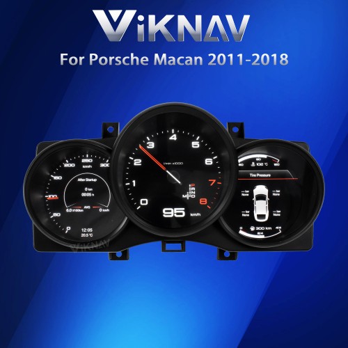 Viknav Digital Cluster Car Speedometer For Porsche Macan 2011-2018 Linux System Car Instrument Cluster Screen Instrument Replacement