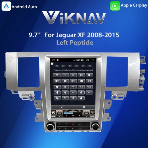 Viknav Andriod 12 Car Radio For Jaguar XF 2008-2015 Left Hand Drive 9.7 Inch Car Stereo GPS Navigation Multimedia Player Haed Unit
