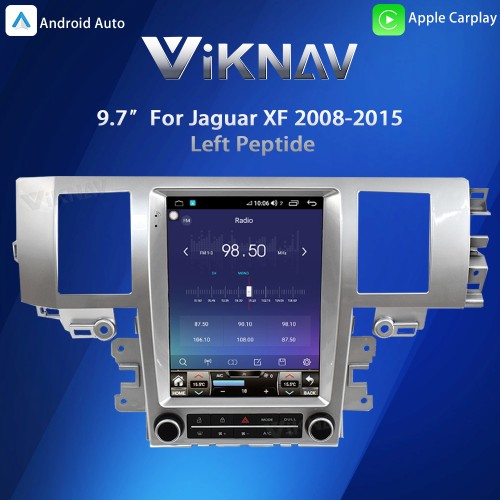 Viknav Andriod 12 Car Radio For Jaguar XF 2008-2015 Left Hand Drive 9.7 Inch Car Stereo GPS Navigation Multimedia Player Haed Unit