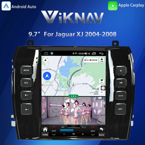 Viknav Carplay Car Stereo For Jaguar XJ XJL 2004-2008 Andriod Auto Radio GPS Navigation DSP Touch Screen  Multimedia Player