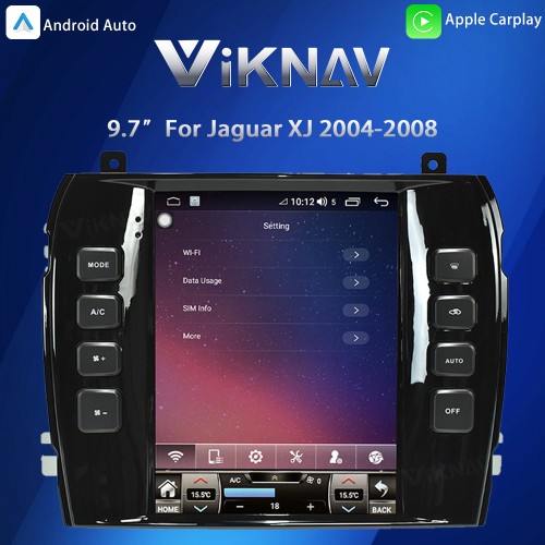 Viknav Carplay Car Stereo For Jaguar XJ XJL 2004-2008 Andriod Auto Radio GPS Navigation DSP Touch Screen  Multimedia Player