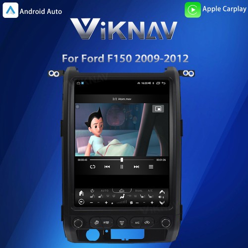 Viknav Upgrade Android 13 Car Radio For Ford F150 2009-2012 Wireless Car Stereo Carplay GPS Navigation Multimedia Player Head Unit