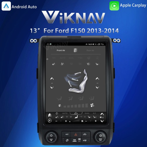 Viknav Andriod Auto Stereo 13 Inch Car Radio For Ford F150 2013-2014 Wireless Carplay GPS Navigation Multimedia Player Head Unit