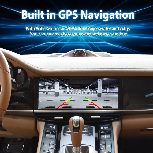 Viknav 12.3 Inch For Porsche Panamera 2011-2017 Multimedia Player Touch Screen Head Unit Android Auto Tape Recorder GPS Navigation