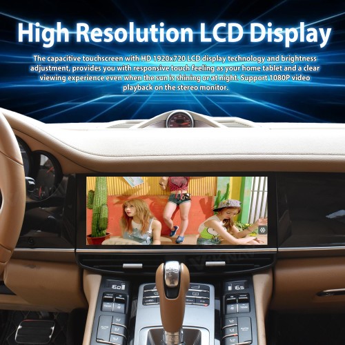 Viknav 12.3 Inch For Porsche Panamera 2011-2017 Multimedia Player Touch Screen Head Unit Android Auto Tape Recorder GPS Navigation