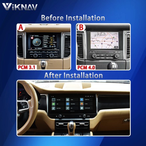 Viknav For Porsche Macan Radio 2013-2017 Auto HD LCD Touch Screen Replacement Multimedia Player GPS Navigation Car Radio