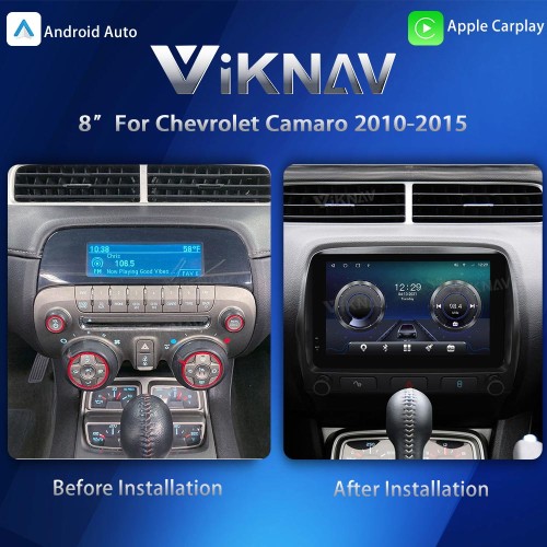 Viknav Upgrade Android 13 Car Radio For Chevrolet  Camaro 2010-2015 Wireless Car Stereo Carplay GPS Navigation Multimedia Player Head Unit