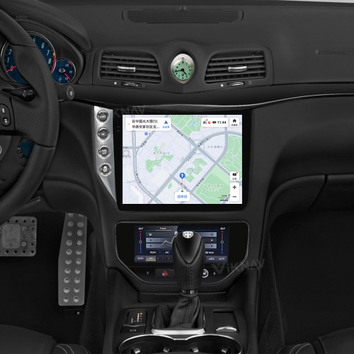 Viknav 10.25 Inch Android 8 Core Car Radio Player For Maserati GT GC GranTurismo 2007-2017 Car Multimedia Player GPS Navigation(Silver Car Radio+AC)