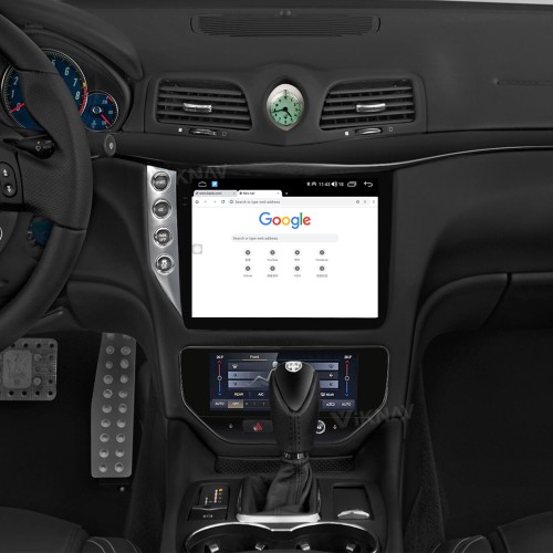 Viknav 10.25 Inch Android 8 Core Car Radio Player For Maserati GT GC GranTurismo 2007-2017 Car Multimedia Player GPS Navigation(Silver Car Radio+AC)