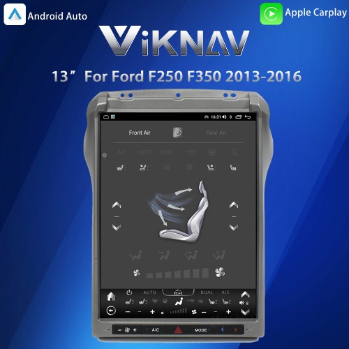 Viknav 13″ IPS QHD Car Radio For Ford F250 F350 2013-2016 Touch Stereo Screen GPS Navigation Carplay Multimedia Player Head Unit