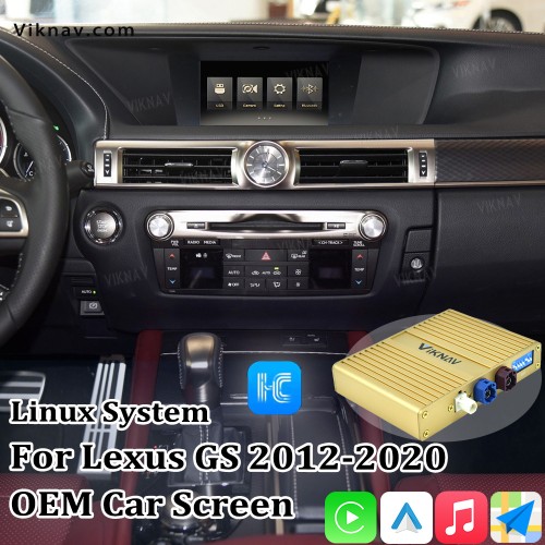 Viknav Linux System For Lexus GS 2012 -2020 Wireless Apple CarPlay Android Auto only support original car 8.8  inch Screen