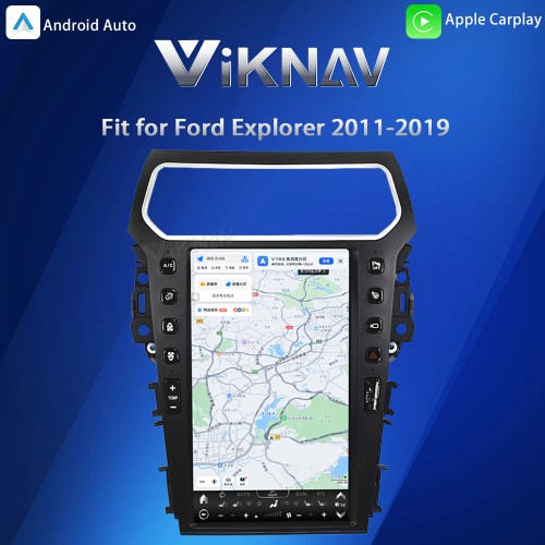 Viknav 13.6″ IPS QHD Andriod Car Radio For Ford Explorer 2011-2019 Touch Stereo Screen GPS Navigation Carplay Multimedia Player Head Unit