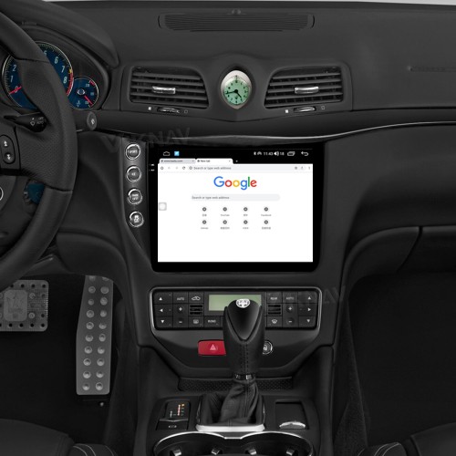 Viknav 10.25 Inch Android 8 Core Car Radio Player For Maserati GT GC GranTurismo 2007-2017 Car Multimedia Player GPS Navigation(Black 128GB)