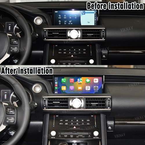 Viknav Linux System For Lexus IS 2017 -2019 Wireless Apple CarPlay Android Auto only support original car 10.25 inch Screen