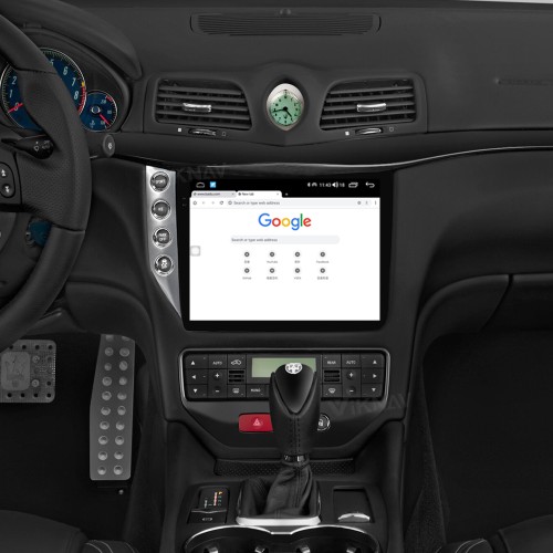 Viknav 10.25 Inch Android 8 Core Car Radio Player For Maserati GT GC GranTurismo 2007-2017 Car Multimedia Player GPS Navigation(Silver 128GB)