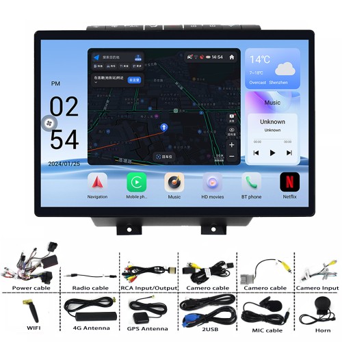 Viknav Andriod Auto Car Stereo 15.6 Inch Car Radio For Chevrolet Camaro 2010-2015 Wireless Carplay Double DIN GPS Navigation Multimedia Player Head Unit