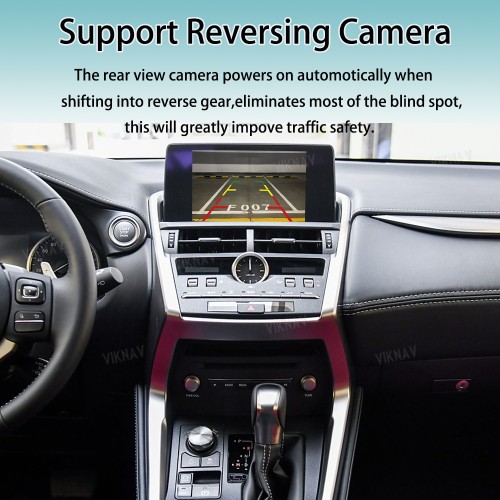 Viknav Linux System For Lexus NX 2018 -2020 Wireless Apple CarPlay Android Auto only support original car 8 inch Screen