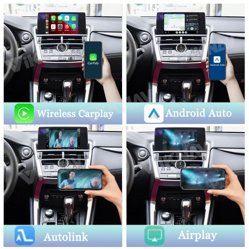 Viknav Linux System For Lexus NX 2018 -2020 Wireless Apple CarPlay Android Auto only support original car 8 inch Screen