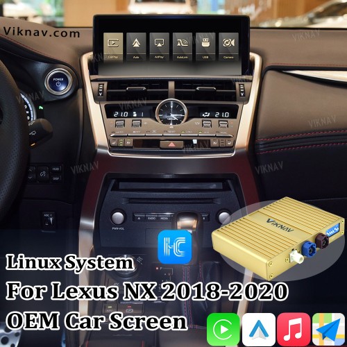 Viknav Linux System For Lexus NX 2018 -2020 Wireless Apple CarPlay Android Auto only support original car 10.25 inch Screen