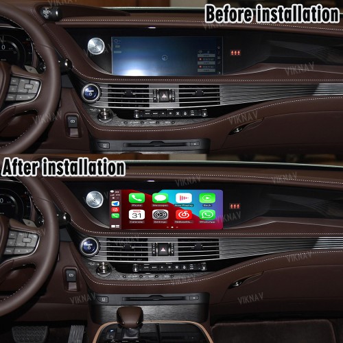 Viknav Linux System For Lexus LS 2018 -2020 Wireless Apple CarPlay Android Auto display screen