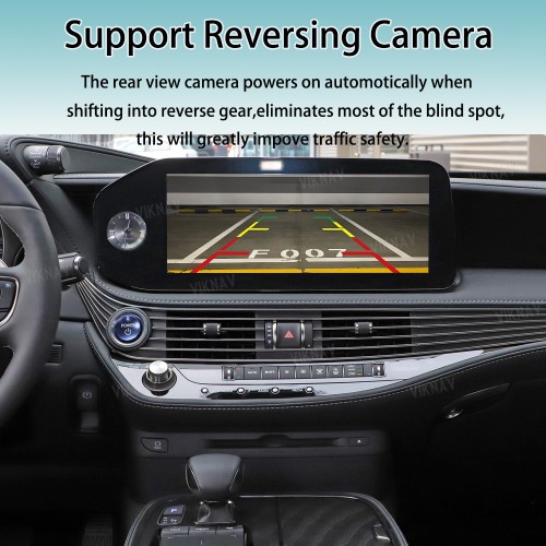 Viknav Fit For Original Car Screen Linux System For Lexus LS 2021 2022 2023 Wireless Apple CarPlay Android Auto