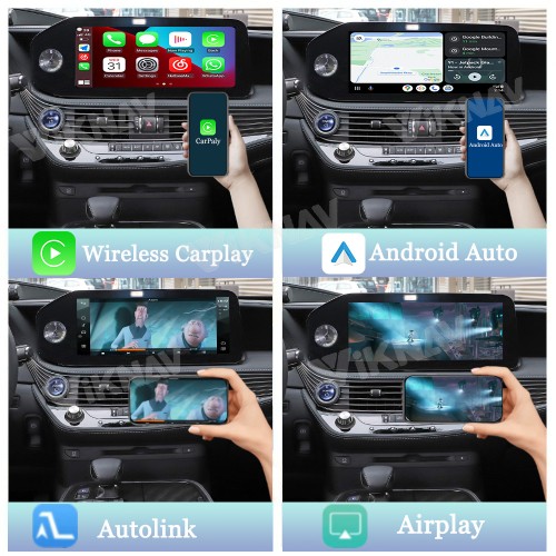 Viknav Fit For Original Car Screen Linux System For Lexus LS 2021 2022 2023 Wireless Apple CarPlay Android Auto