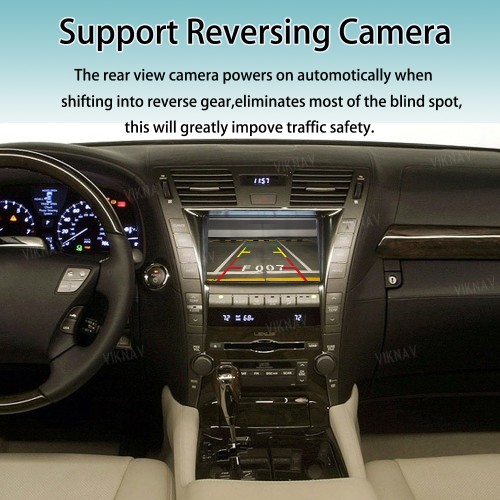 Viknav Linux System For Lexus LS 2007 -2008 Wireless Apple CarPlay Android Auto Only Support Original Car Screen