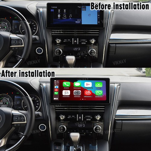 Viknav Linux System For Lexus LM 2020-2023 Wireless Apple CarPlay Android Auto display screen