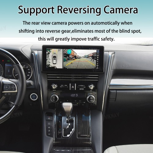 Viknav Linux System For Lexus LM 2020-2023 Wireless Apple CarPlay Android Auto display screen