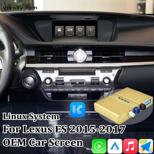 Viknav Fit For Original Car Screen Linux System For Lexus ES 2015 2016 2017 Wireless Apple CarPlay Android Auto