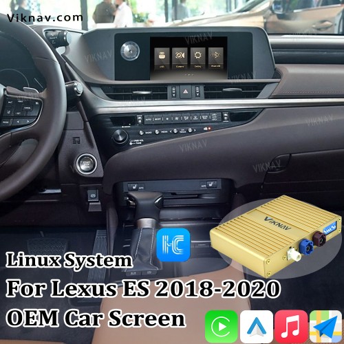 Viknav Fit For Original Car 8 Inch Screen Linux System For Lexus ES 2018 2019 2020 Wireless Apple CarPlay Android Auto