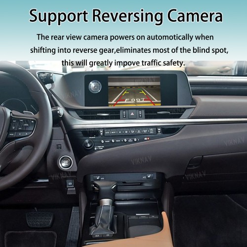Viknav Fit For Original Car 8 Inch Screen Linux System For Lexus ES 2018 2019 2020 Wireless Apple CarPlay Android Auto