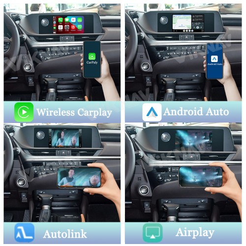 Viknav Fit For Original Car 8 Inch Screen Linux System For Lexus ES 2018 2019 2020 Wireless Apple CarPlay Android Auto