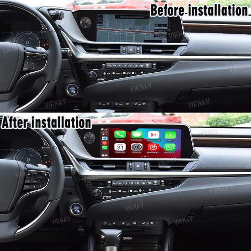 Viknav Fit For Original Car 12.3 Inch Screen Linux System For Lexus ES 2018 2019 2020 Wireless Apple CarPlay Android Auto