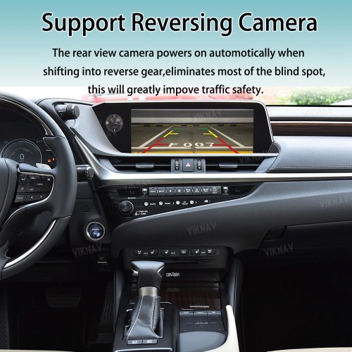 Viknav Fit For Original Car 12.3 Inch Screen Linux System For Lexus ES 2018 2019 2020 Wireless Apple CarPlay Android Auto