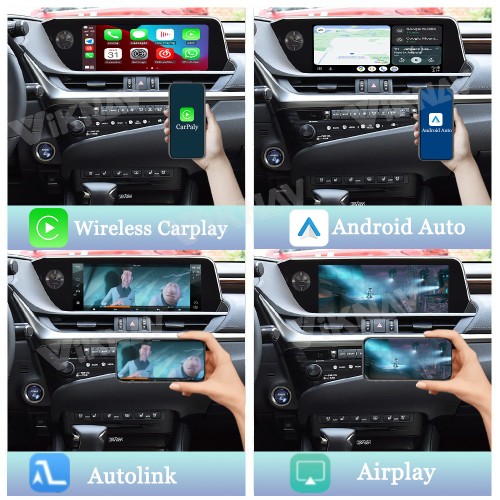 Viknav Fit For Original Car 12.3 Inch Screen Linux System For Lexus ES 2018 2019 2020 Wireless Apple CarPlay Android Auto