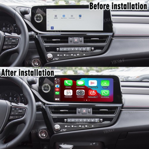 Viknav Fit For Original Car 12.3 Inch Screen Linux System For Lexus ES 2021 2022 Wireless Apple CarPlay Android Auto