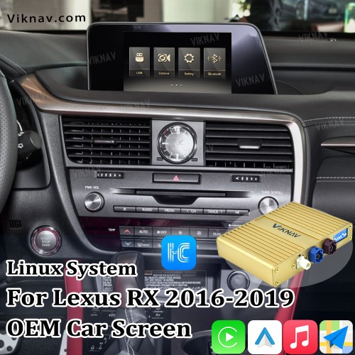 Viknav Fit For Original Car 8 Inch Screen Linux System For Lexus RX 2016 2017 2018 2019 Wireless Apple CarPlay Android Auto