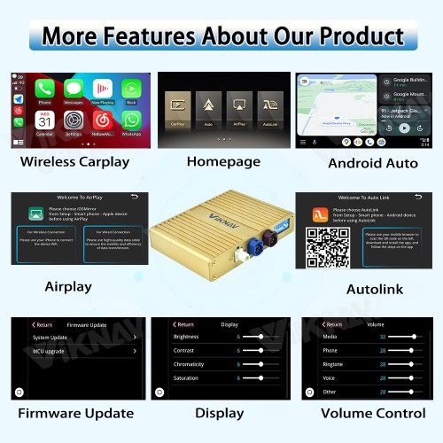 Viknav Fit For Original Car 12.3 Inch Screen Linux System For Lexus RX 2016 2017 2018 2019 Wireless Apple CarPlay Android Auto(Full Screen)