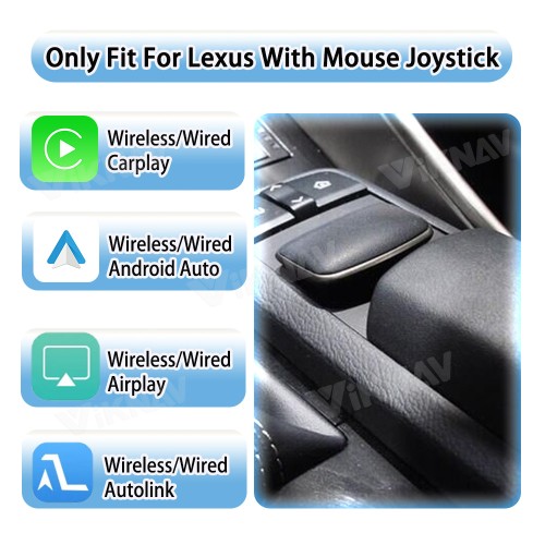 Viknav Fit For Original Car 12.3 Inch Screen Linux System For Lexus RX 2016 2017 2018 2019 Wireless Apple CarPlay Android Auto(Full Screen)