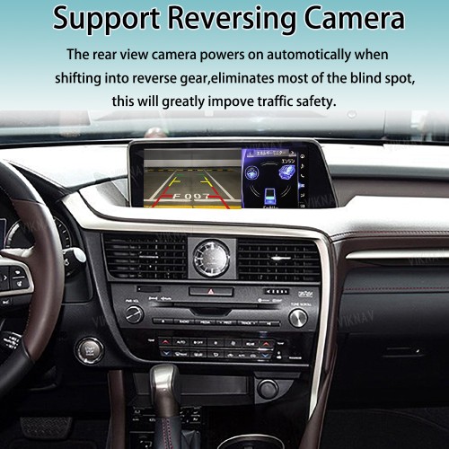 Viknav Fit For Original Car 12.3 Inch Screen Linux System For Lexus RX 2016 2017 2018 2019 Wireless Apple CarPlay Android Auto (Half Screen)